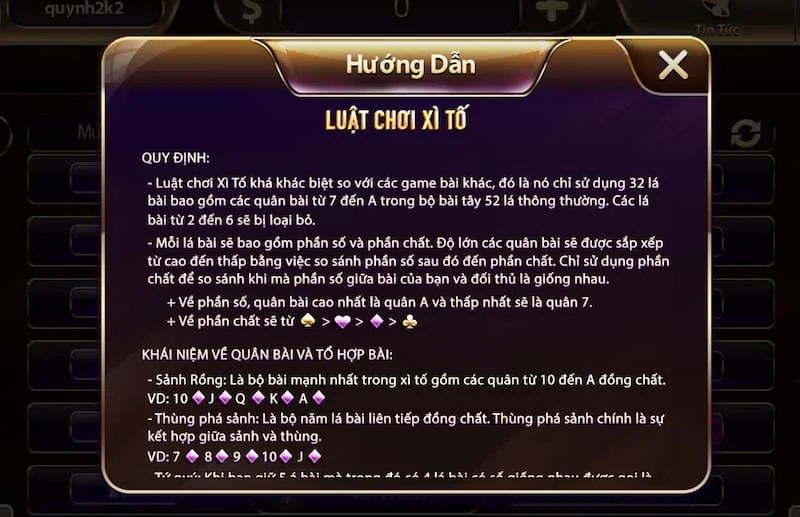 Quy tắc trong game bài xì tố chi tiết